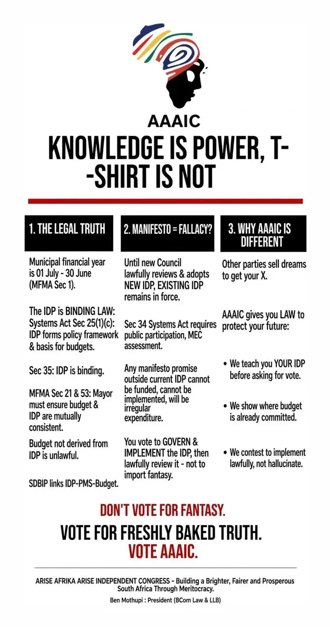 AAAIC poster: Knowledge Is Power, T-Shirt Is Not — Why AAAIC Is Different