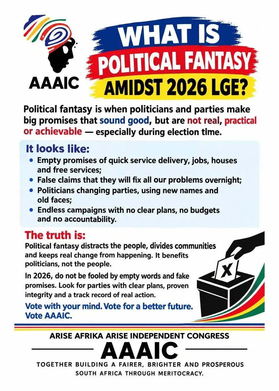 AAAIC poster: What Is Political Fantasy Amidst 2026 LGE?